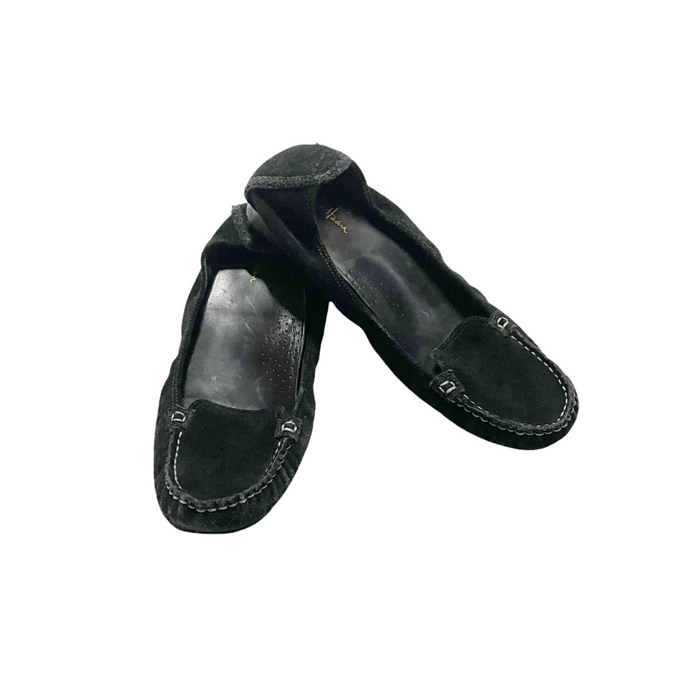 Cole Haan Nike Air Black Slip On Loafer Moccasin Shoes Size 9 AA Narrow Preppy